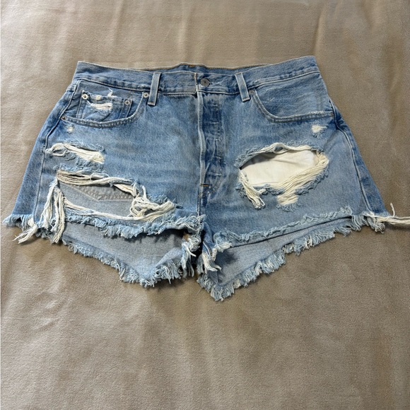 Levi's Pants - Levi’s 501 Distressed Denim Shorts